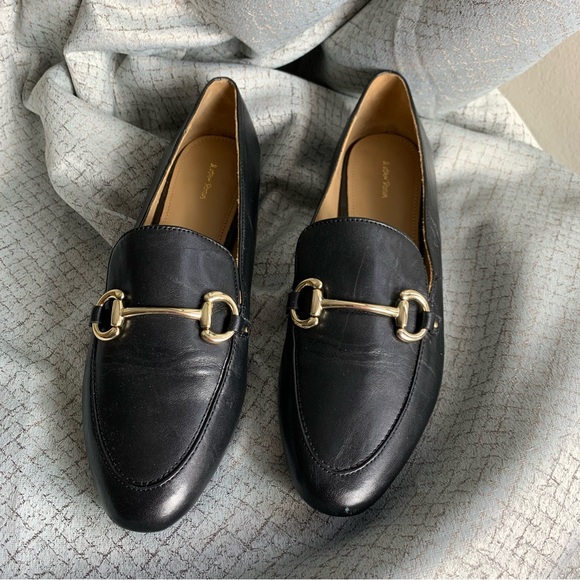 & Other Stories | Equestrian Buckle Classic Black Loafers | Size 7 - Picture 2 of 9
